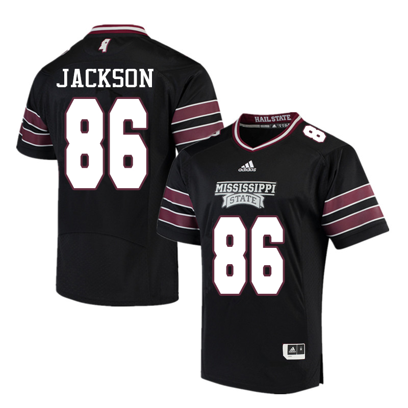 Men #86 Jesse Jackson Mississippi State Bulldogs College Football Jerseys Sale-Black - Click Image to Close